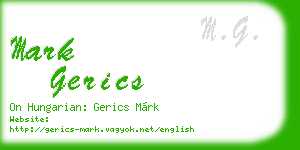 mark gerics business card